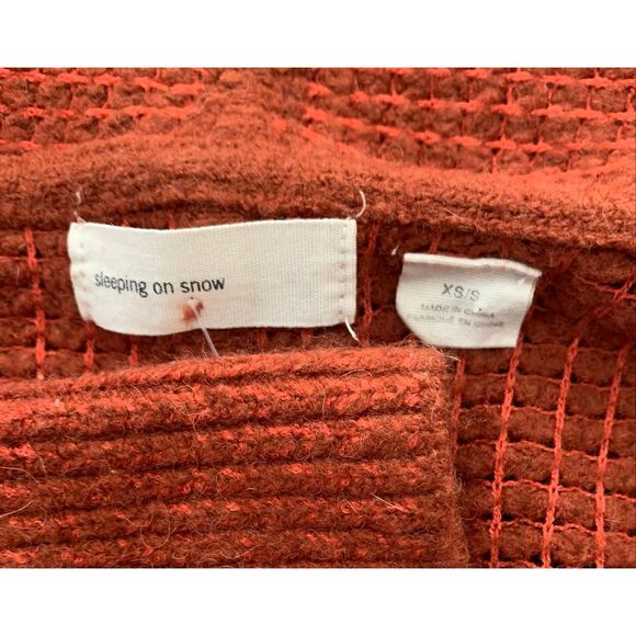 Sleeping On Snow ANTHROPOLOGIE Julienne Wool Alpaca Cocoon Open Cardigan SWEATE - Picture 3 of 7